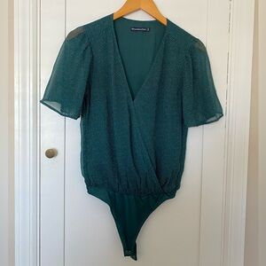 Abercrombie Green Bodysuit